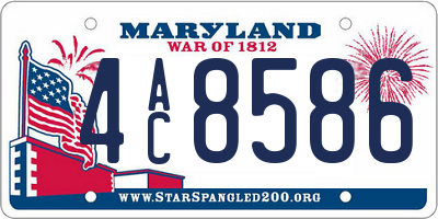 MD license plate 4AC8586