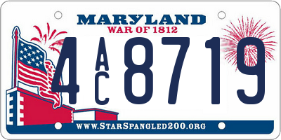 MD license plate 4AC8719