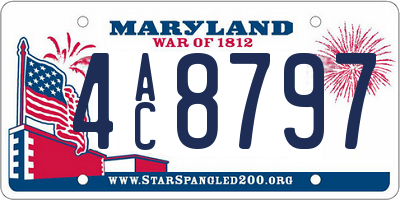 MD license plate 4AC8797