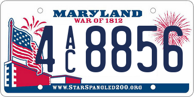 MD license plate 4AC8856