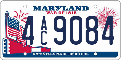 MD license plate 4AC9084