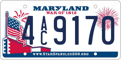 MD license plate 4AC9170