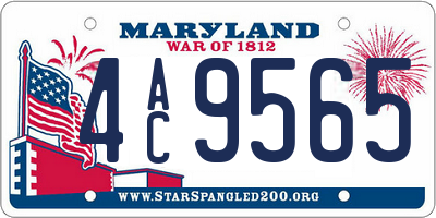MD license plate 4AC9565
