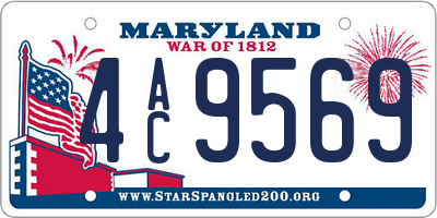 MD license plate 4AC9569