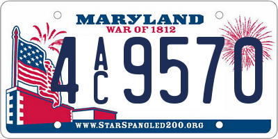 MD license plate 4AC9570
