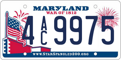 MD license plate 4AC9975