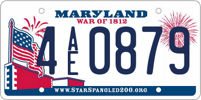 MD license plate 4AE0879