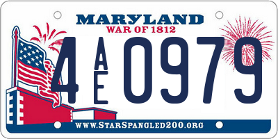 MD license plate 4AE0979
