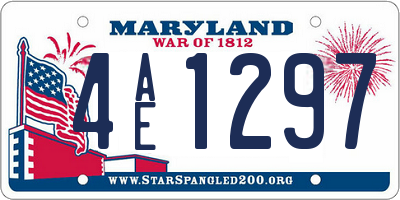 MD license plate 4AE1297