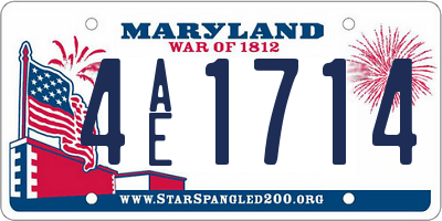 MD license plate 4AE1714