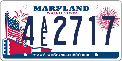MD license plate 4AE2717