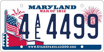MD license plate 4AE4499