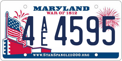 MD license plate 4AE4595