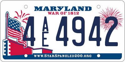 MD license plate 4AE4942