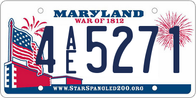 MD license plate 4AE5271