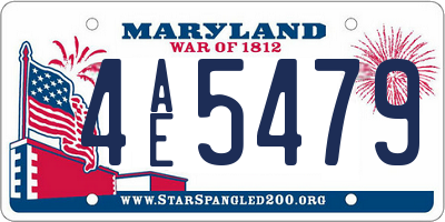 MD license plate 4AE5479
