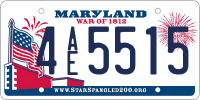 MD license plate 4AE5515