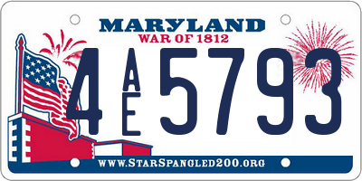 MD license plate 4AE5793