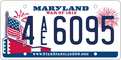 MD license plate 4AE6095