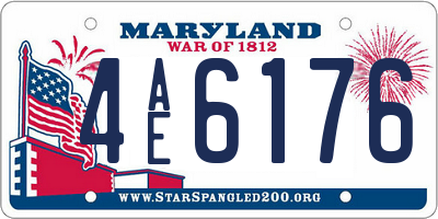 MD license plate 4AE6176