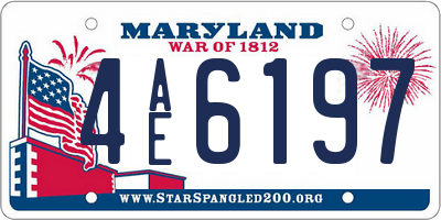 MD license plate 4AE6197