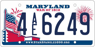 MD license plate 4AE6249