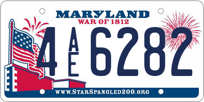 MD license plate 4AE6282