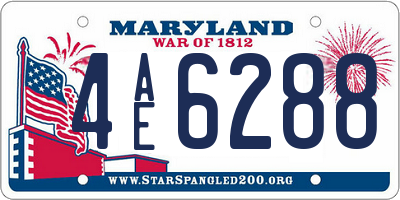 MD license plate 4AE6288