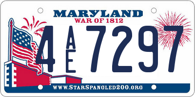MD license plate 4AE7297