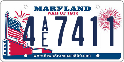 MD license plate 4AE7411
