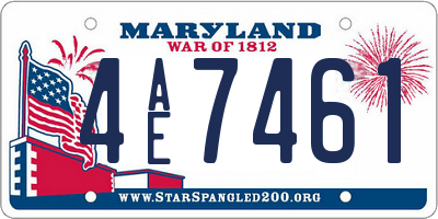 MD license plate 4AE7461