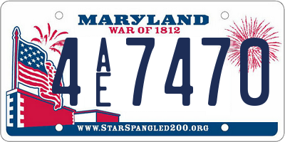 MD license plate 4AE7470