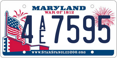 MD license plate 4AE7595