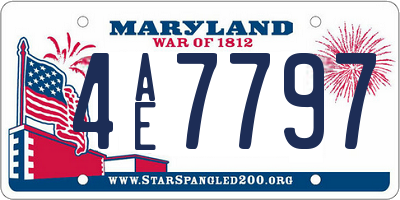 MD license plate 4AE7797
