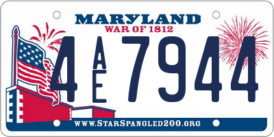 MD license plate 4AE7944