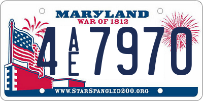 MD license plate 4AE7970
