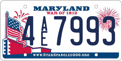 MD license plate 4AE7993