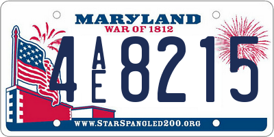 MD license plate 4AE8215