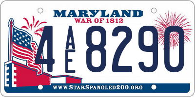 MD license plate 4AE8290
