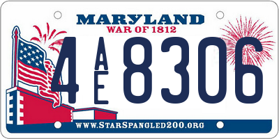 MD license plate 4AE8306