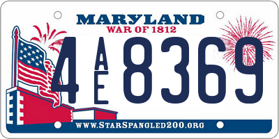 MD license plate 4AE8369