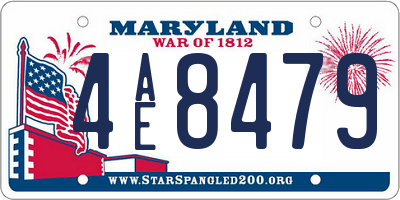 MD license plate 4AE8479