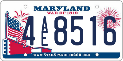 MD license plate 4AE8516