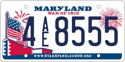 MD license plate 4AE8555