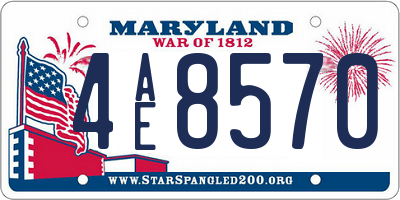 MD license plate 4AE8570