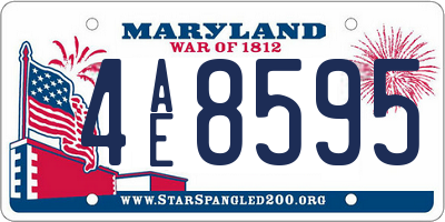 MD license plate 4AE8595