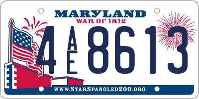 MD license plate 4AE8613