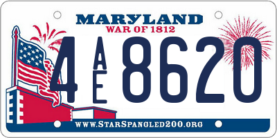 MD license plate 4AE8620
