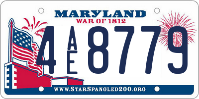 MD license plate 4AE8779