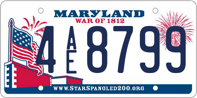 MD license plate 4AE8799